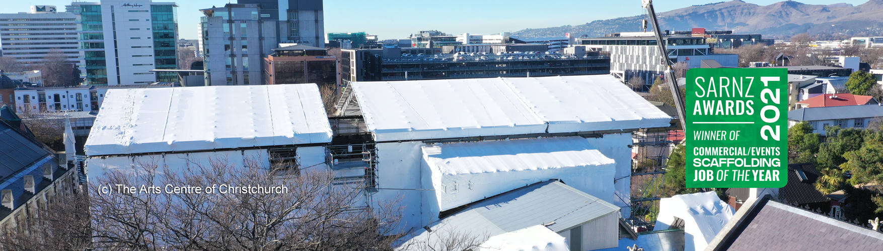 Christchurch Arts Centre award winning re-roof project